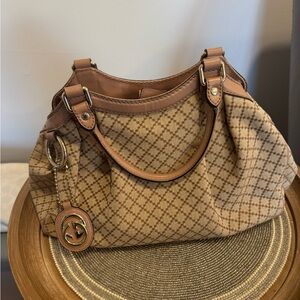Gucci Tan Checkered Women's Bag